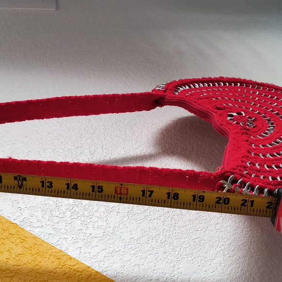 Handmade bag with crochet weaving technique.   New - Picture 11 of 11